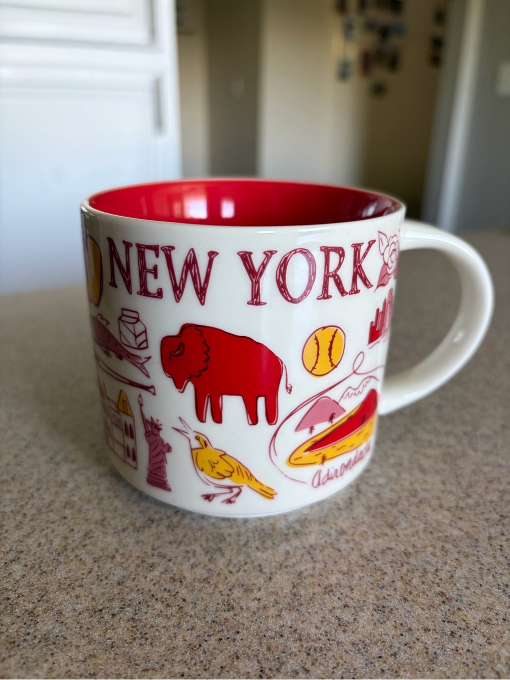 Starbucks Been There Series Mug- New York. Large Red Coffee Cup
